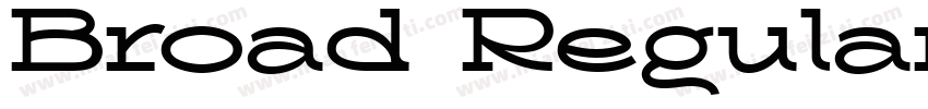 Broad Regular字体转换
